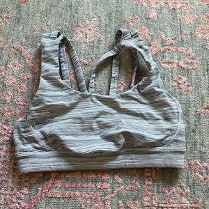 gray Lululemon bra size 0/2